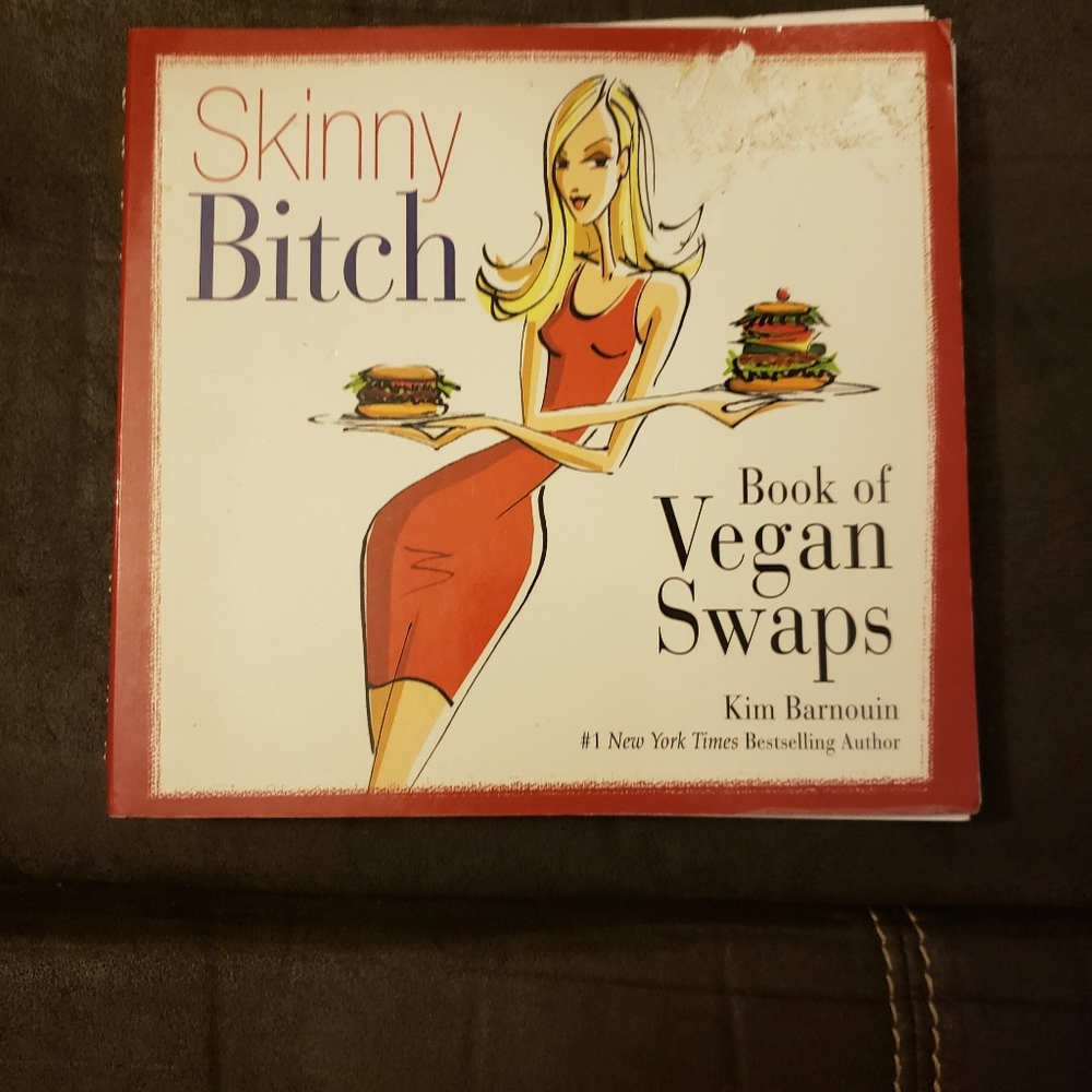 Skinny " Book of Vegan Swaps Spiral bound book USED
